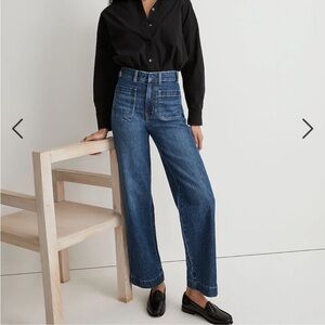 Madewell The Petite Perfect Vintage Wide-Leg Jean in Keller Wash: Pocket Edition